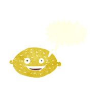 cartoon lemon with speech bubble N2