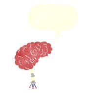 cartoon brain with speech bubble N2