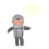 cartoon astronaut with speech bubble N117
