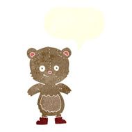 cartoon cute teddy bear with speech bubble N31