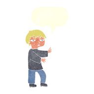 cartoon man gesturing with speech bubble N29
