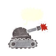cartoon tank with speech bubble N2
