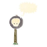 cartoon sign post with speech bubble N4