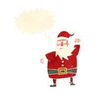 cartoon santa claus with speech bubble N188
