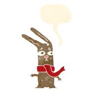 cartoon rabbit with speech bubble N87