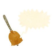cartoon bell with speech bubble N3