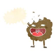 cookie cartoon character with speech bubble N10