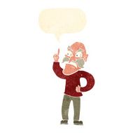 cartoon old man laying down rules with speech bubble N2