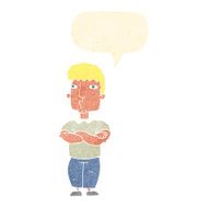 cartoon man with crossed arms speech bubble N30