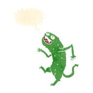 cartoon monster with speech bubble N50
