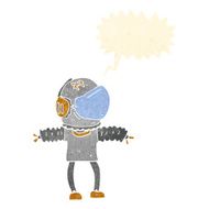 cartoon astronaut with speech bubble N119