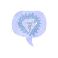 cartoon diamond with speech bubble N2