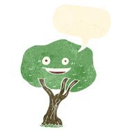 cartoon tree with speech bubble N2