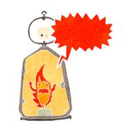 cartoon spooky lantern with speech bubble N9