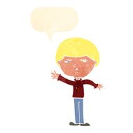 cartoon mean man with speech bubble N19