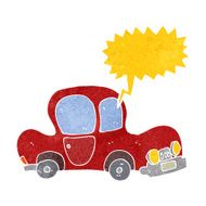 cartoon car with speech bubble N36