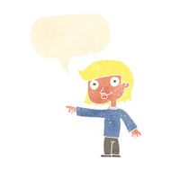 cartoon pointing person with speech bubble N8