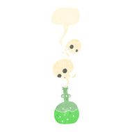 cartoon potion with speech bubble N2