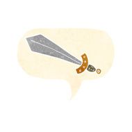 cartoon sword with speech bubble N2