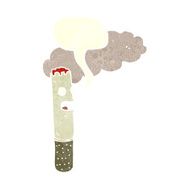 cartoon cigarette with speech bubble N12