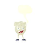 cartoon tooth looking smug with speech bubble N15