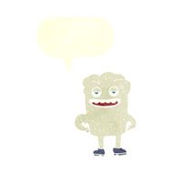cartoon tooth looking smug with speech bubble N16
