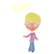 cartoon woman shrugging shoulders with speech bubble N477