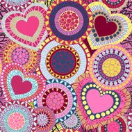 Hearts seamless pattern Vector Illustration Background Valent N2