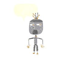 cartoon robot with speech bubble N188