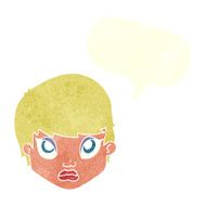 cartoon sulking woman with speech bubble N10