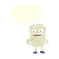 cartoon happy tooth with speech bubble N38