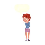 cartoon woman with plaster on face speech bubble N19