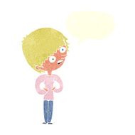 cartoon shocked woman with speech bubble N94