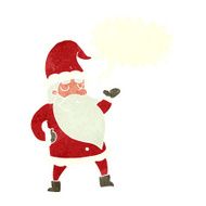 cartoon santa claus with speech bubble N191