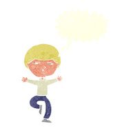 cartoon angry man with speech bubble N82