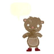 cartoon teddy bear wearing boots with speech bubble N2