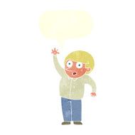 cartoon man asking question with speech bubble N49