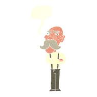 cartoon angry old man with speech bubble N138