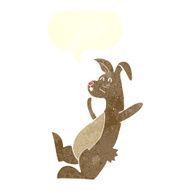 cartoon hare with speech bubble N2