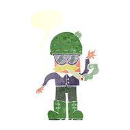 cartoon man smoking pot with speech bubble N9