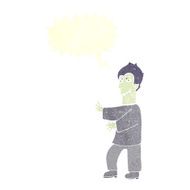 cartoon vampire with speech bubble N119