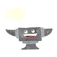 cartoon blacksmith anvil with speech bubble N2