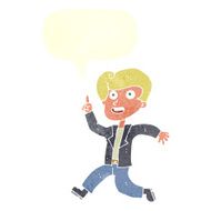 cartoon man with great idea speech bubble N30