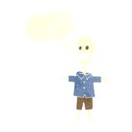 cartoon skeleton with speech bubble N6