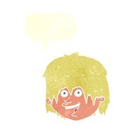 cartoon happy man with speech bubble N454