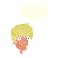 cartoon smiling man with speech bubble N30