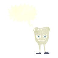 cartoon smiling tooth with speech bubble N10