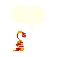 cartoon snake with speech bubble N66
