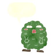 funny cartoon monster with speech bubble N29