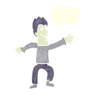 cartoon vampire with speech bubble N121